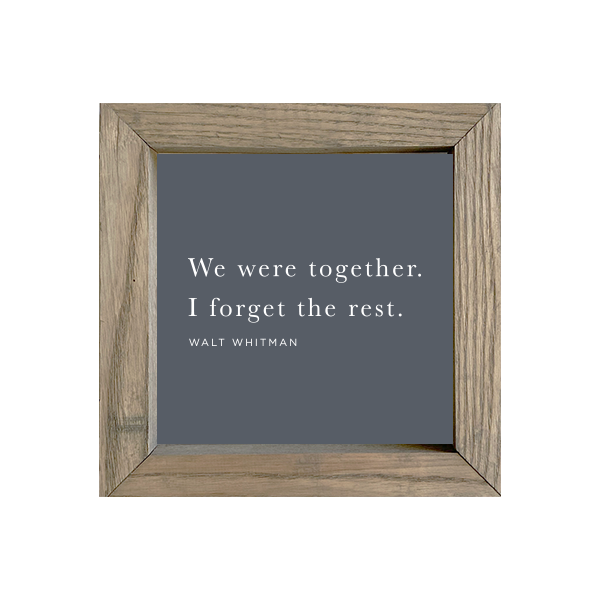 8x8 Thin Oak | Charcoal Canvas