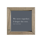 8x8 Thin Oak | Charcoal Canvas