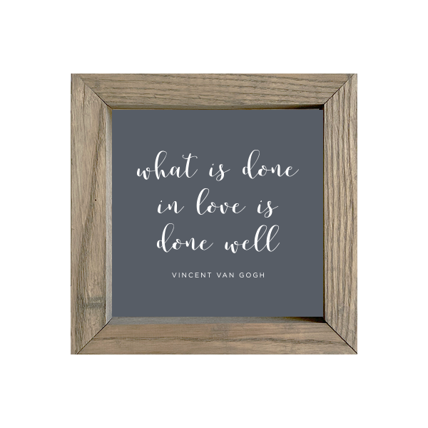 8x8 Thin Oak | Charcoal Canvas