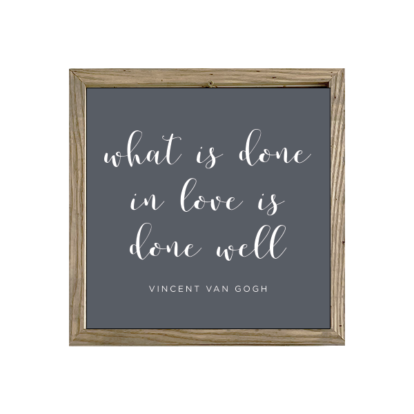 16x16 Thin Oak | Charcoal Canvas