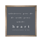 24x24 Thin Oak | Charcoal Canvas