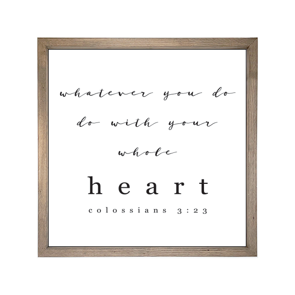 24x24 Thin Oak | White Canvas