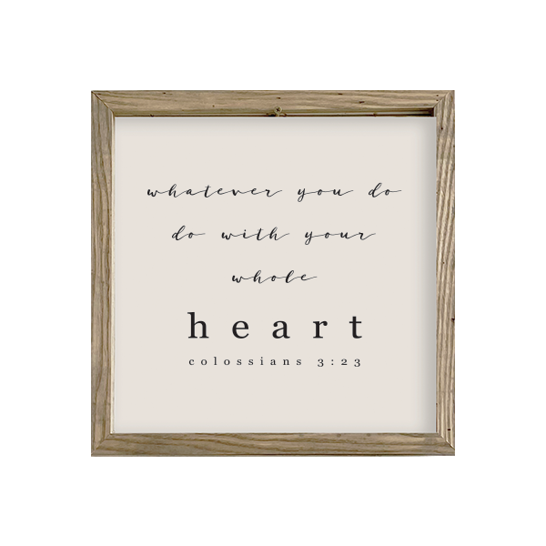 16x16 Thin Oak | Natural Canvas