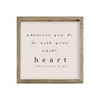 16x16 Thin Oak | Natural Canvas