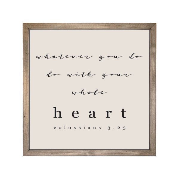 24x24 Thin Oak | Natural Canvas