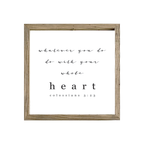 16x16 Thin Oak | White Canvas