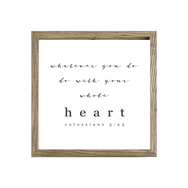 16x16 Thin Oak | White Canvas