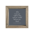 8x8 Thin Oak | Charcoal Canvas