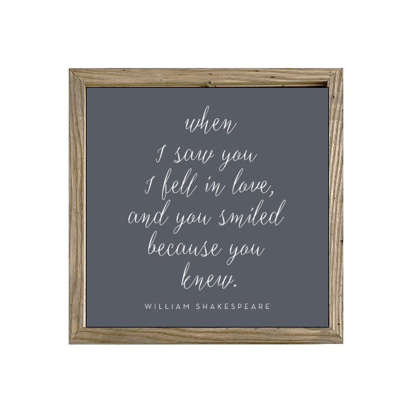 16x16 Thin Oak | Charcoal Canvas