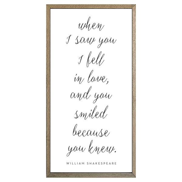 35x18 Thin Oak | White Canvas