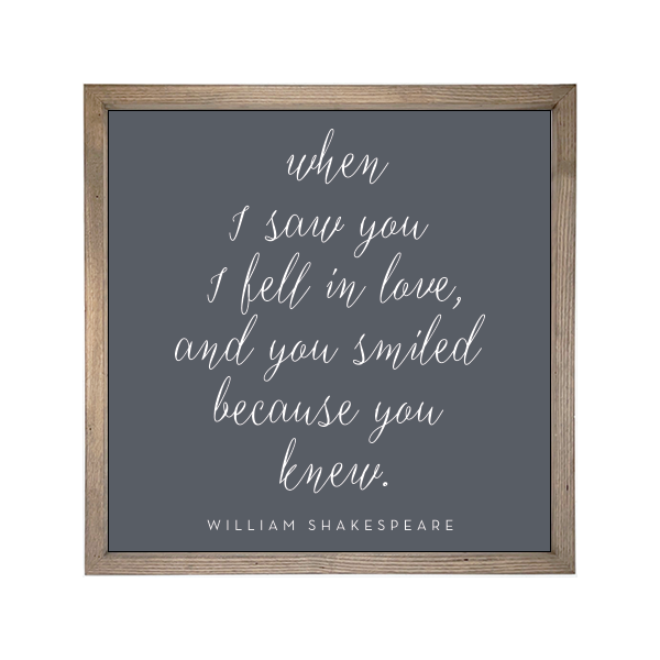 24x24 Thin Oak | Charcoal Canvas