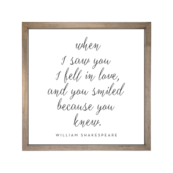 24x24 Thin Oak | White Canvas