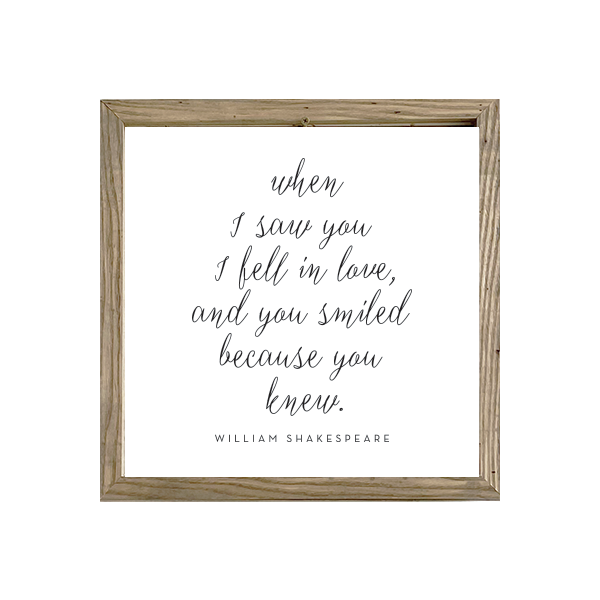 16x16 Thin Oak | White Canvas