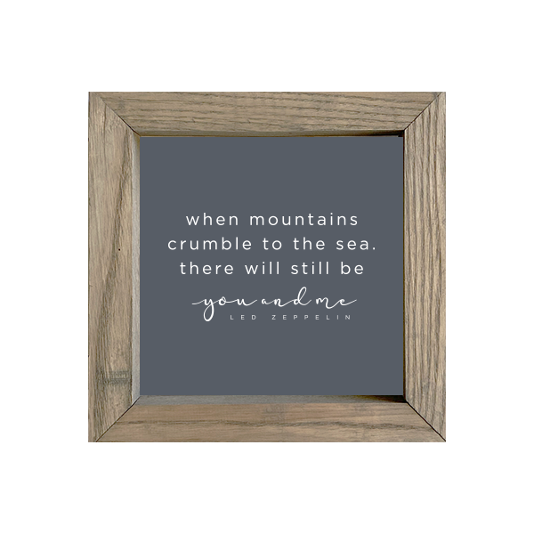 8x8 Thin Oak | Charcoal Canvas