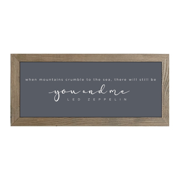 16x7 Thin Oak | Charcoal Canvas