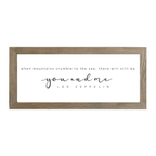 16x7 Thin Oak | White Canvas