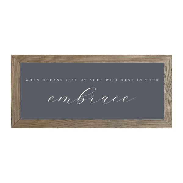 16x7 Thin Oak | Charcoal Canvas