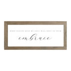 16x7 Thin Oak | White Canvas