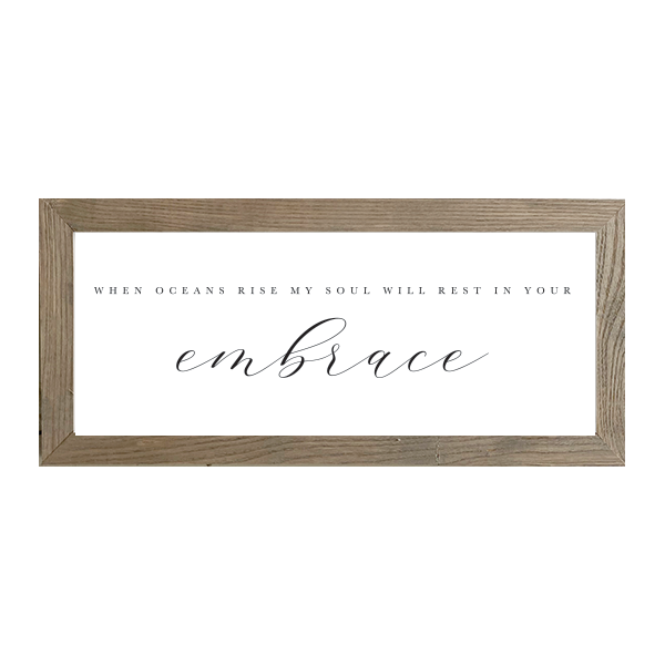 16x7 Thin Oak | White Canvas