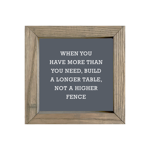 8x8 Thin Oak | Charcoal Canvas