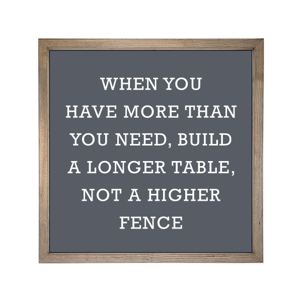 24x24 Thin Oak | Charcoal Canvas