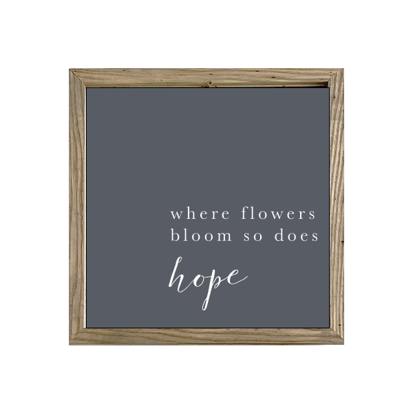 16x16 Thin Oak | Charcoal Canvas