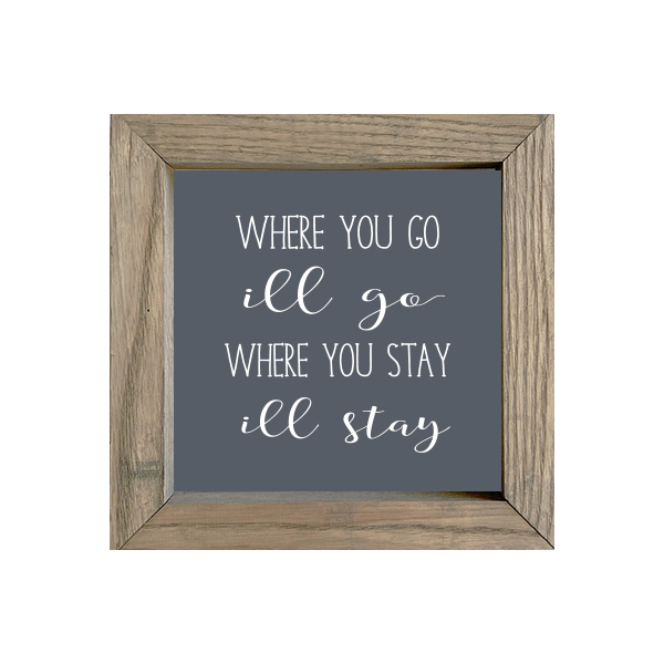 8x8 Thin Oak | Charcoal Canvas