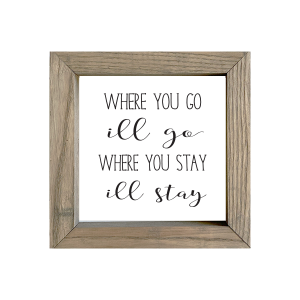 8x8 Thin Oak | White Canvas