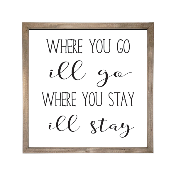 24x24 Thin Oak | White Canvas