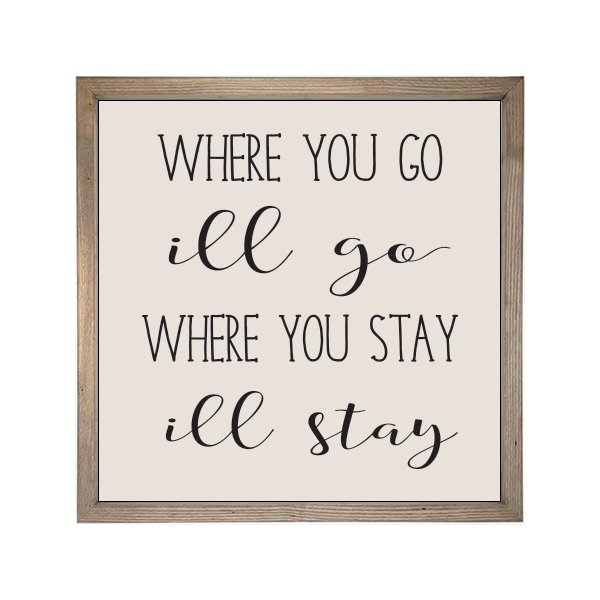 24x24 Thin Oak | Natural Canvas