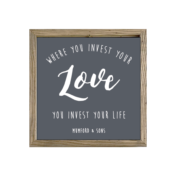 16x16 Thin Oak | Charcoal Canvas