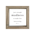 8x8 Thin Oak | White Canvas