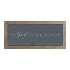 16x7 Thin Oak | Charcoal Canvas