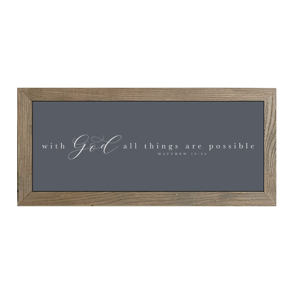 16x7 Thin Oak | Charcoal Canvas