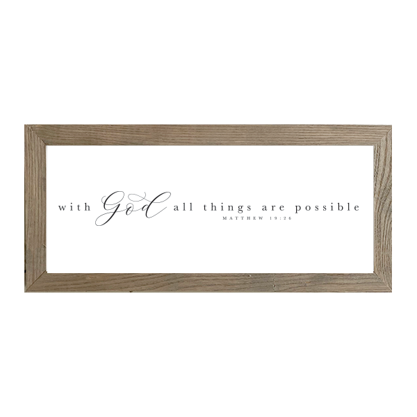 16x7 Thin Oak | White Canvas