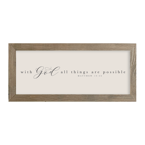 16x7 Thin Oak | Natural Canvas