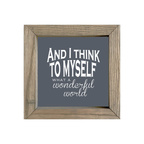 8x8 Thin Oak | Charcoal Canvas