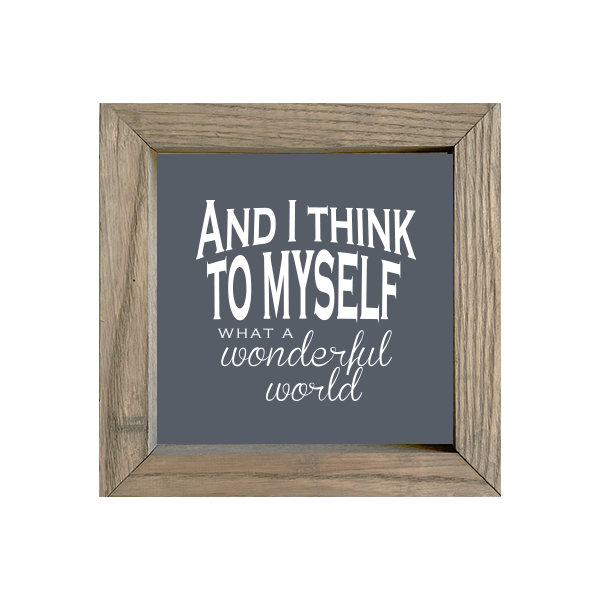 8x8 Thin Oak | Charcoal Canvas