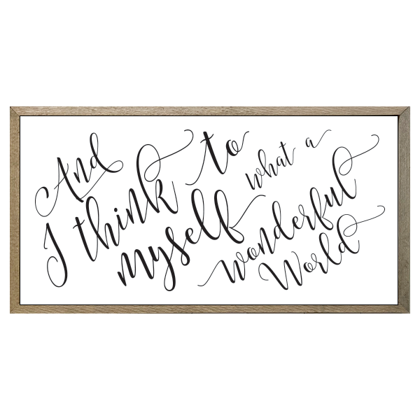 35x18 Thin Oak | White Canvas