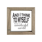 8x8 Thin Oak | White Canvas