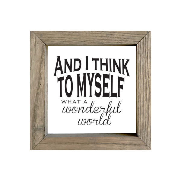 8x8 Thin Oak | White Canvas