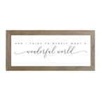 16x7 Thin Oak | White Canvas