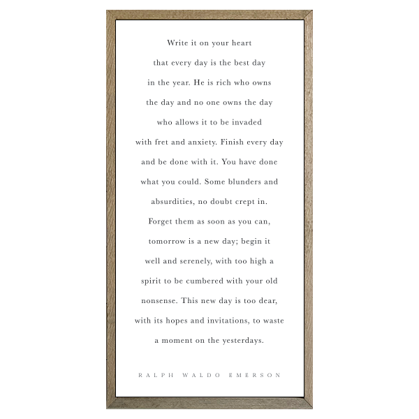 35x18 Thin Oak | White Canvas