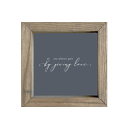 8x8 Thin Oak | Charcoal Canvas