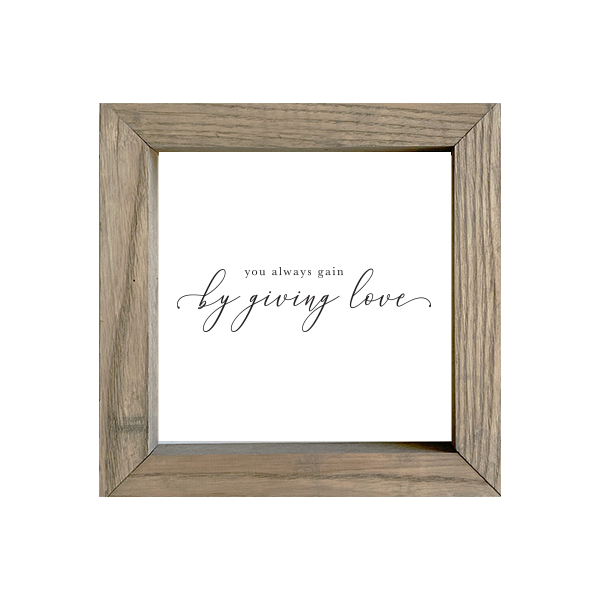 8x8 Thin Oak | White Canvas