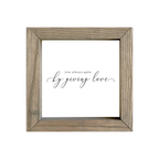 8x8 Thin Oak | White Canvas