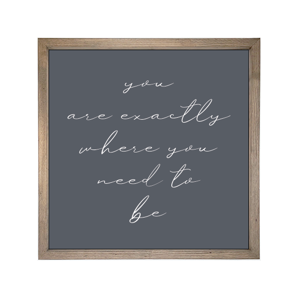 24x24 Thin Oak | Charcoal Canvas