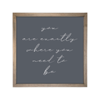 24x24 Thin Oak | Charcoal Canvas