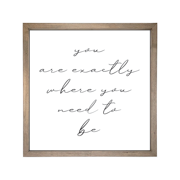 24x24 Thin Oak | White Canvas