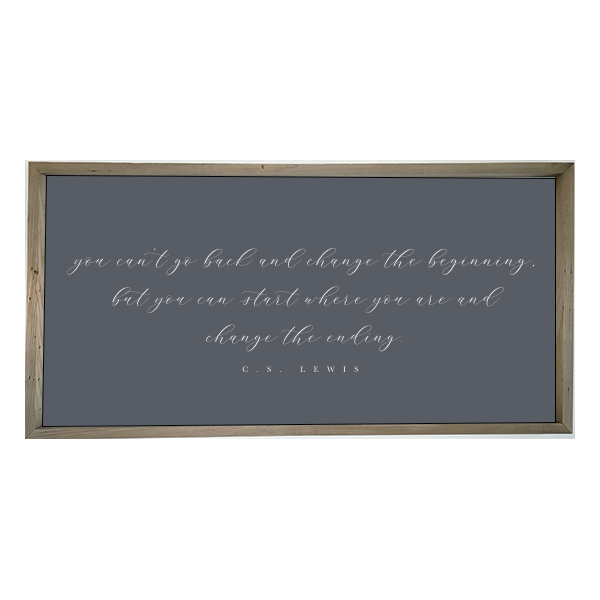 24x48 Thin Oak | Charcoal Canvas